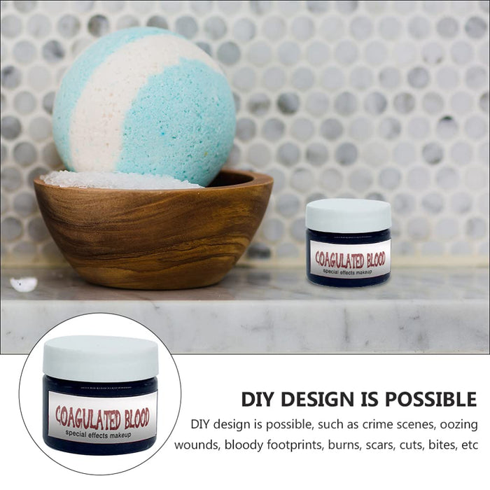 Beaupretty 2 Sztuk 20G Fałszywy Makijaż Krwi Skoagulowanej Krwi Efekt Krwi Udawać Że Kostium Halloween Dla Farb Do Malowania Twarzy Blizny Rany Ubierz Cosplay