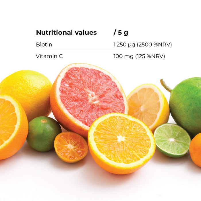 Nature's Finest Witaminy do włosów 150g z biotyną, witaminą C i MSM | Wspiera mocne i zdrowe włosy