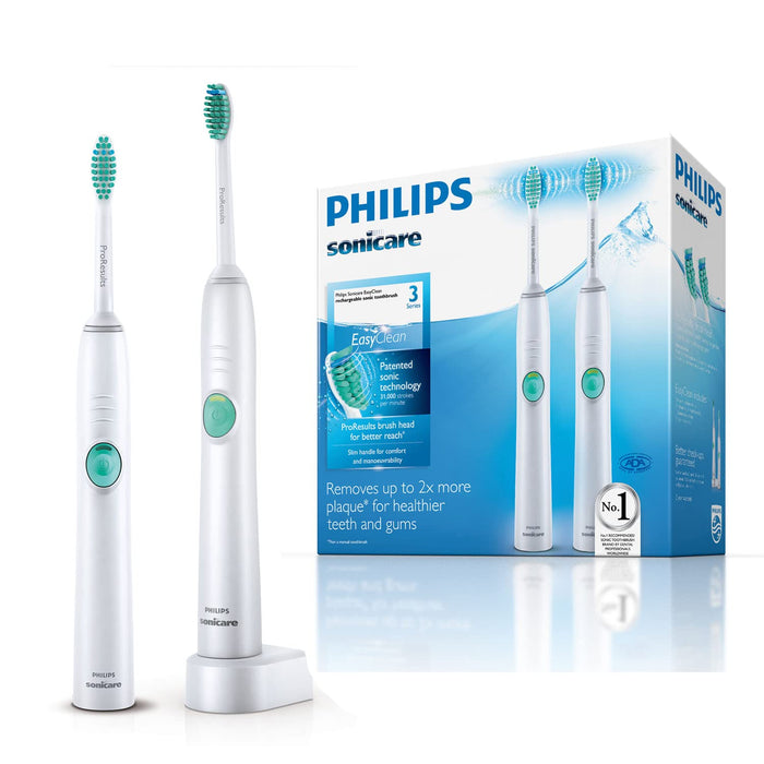 Philips Sonicare EasyClean Szczoteczka do zębów Bez dodatkowych końcówek do szczoteczki Dwupak turkusowy