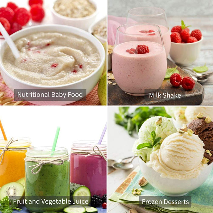 Profesjonalny blender blendera, blender do Smoothie High Witesse 2200W do koktajli mlecznych i koktajli, kruszarki do lodu, deser lodowy z timerem, 2 litry bez BPA