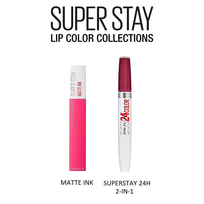 Maybelline New York SuperStay Matte trwała, matowa pomadka do ust w płynie, lekka konsystencja, delikatny zapach, 180 Revolutionary, 5 ml