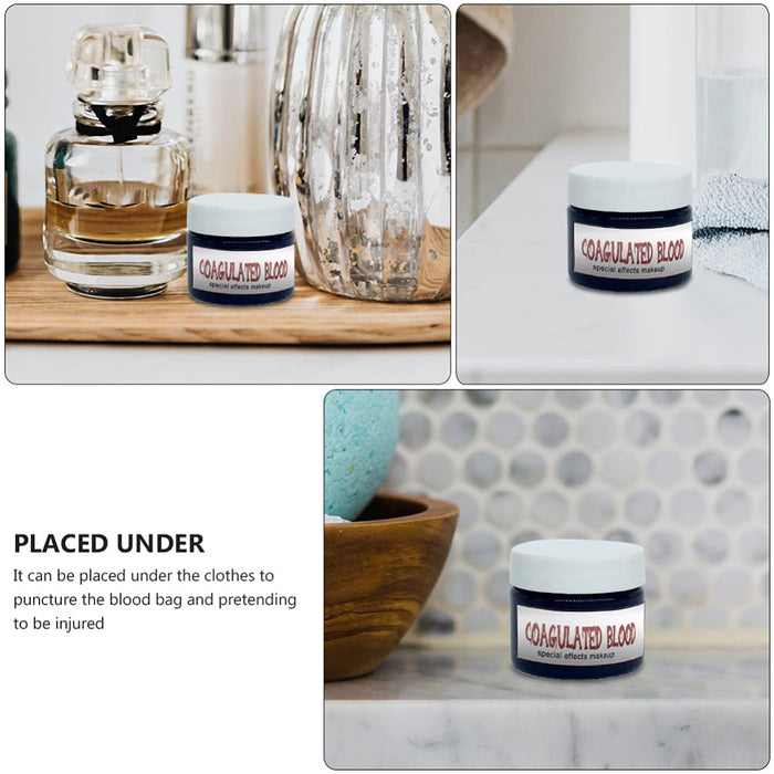 Beaupretty 2 Sztuk 20G Fałszywy Makijaż Krwi Skoagulowanej Krwi Efekt Krwi Udawać Że Kostium Halloween Dla Farb Do Malowania Twarzy Blizny Rany Ubierz Cosplay