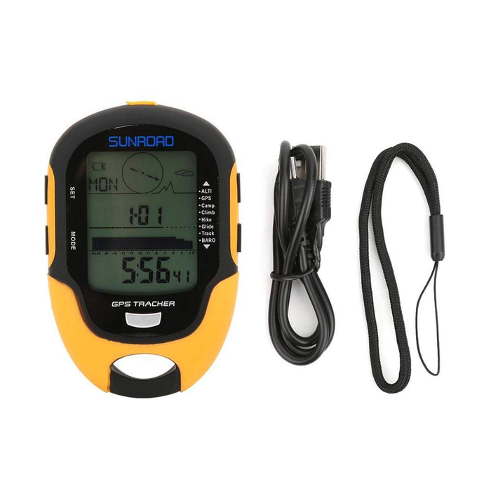 Fournyaa Elektroniczny wysokościomierz GPS, lekka wysokość docelowa ustawienia gps wysokościomierz kompas, zwiększenie wzrostu / straty na kemping na świeżym powietrzu