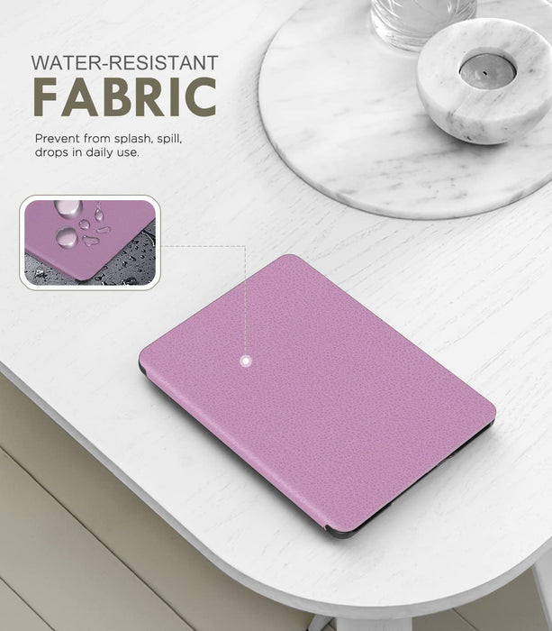 MoKo Case Fits Kindle Paperwhite (2021 Releases), Lightest Smart Shell Cover with Auto Wake/Sleep for Kindle Paperwhite 2021 E-Reader, Lavender Purple