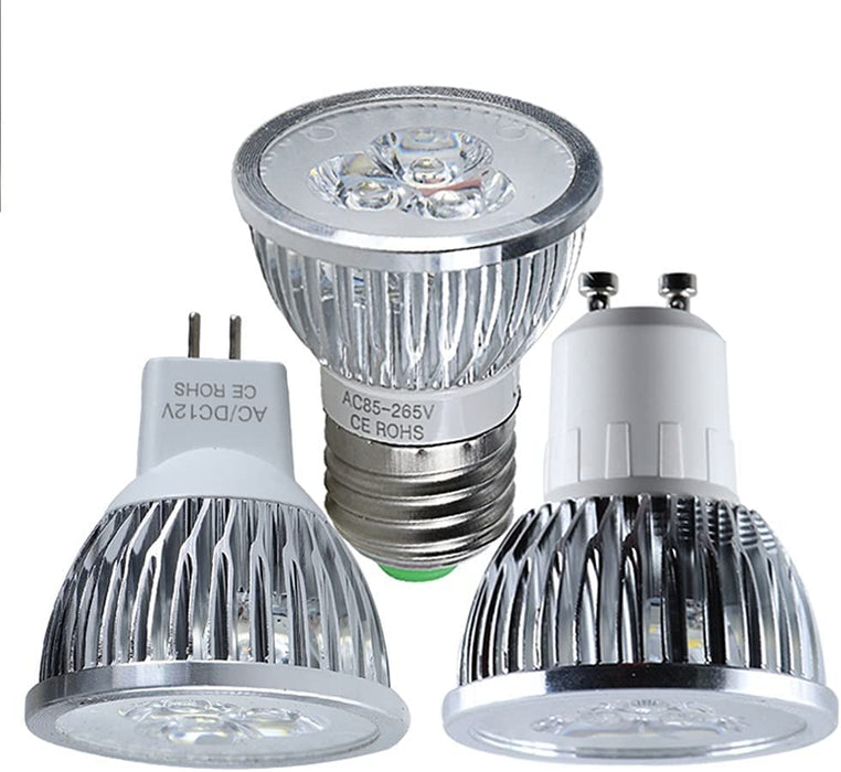 GHC LED-verlichting 1 PACK LED Żarówka Ciepłe Białe Car Light 24 V 12V Spotlight 3W MR16 E27 GU10 High Power 110 V 220 V 12 24 V VOLT Reflektory Lampa oszczędzająca energię