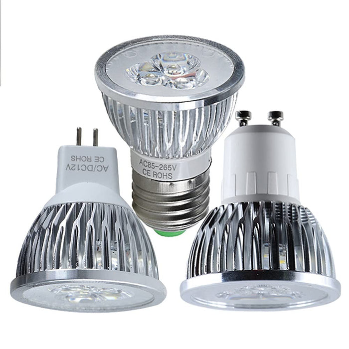 GHC LED-verlichting 1 PACK LED Żarówka Ciepłe Białe Car Light 24 V 12V Spotlight 3W MR16 E27 GU10 High Power 110 V 220 V 12 24 V VOLT Reflektory Lampa oszczędzająca energię