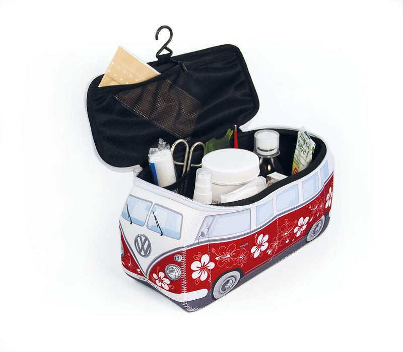VW Collection by BRISA * VW Bulli T1 uniwersalne etui z neoprenu 3D (Flower-Red)