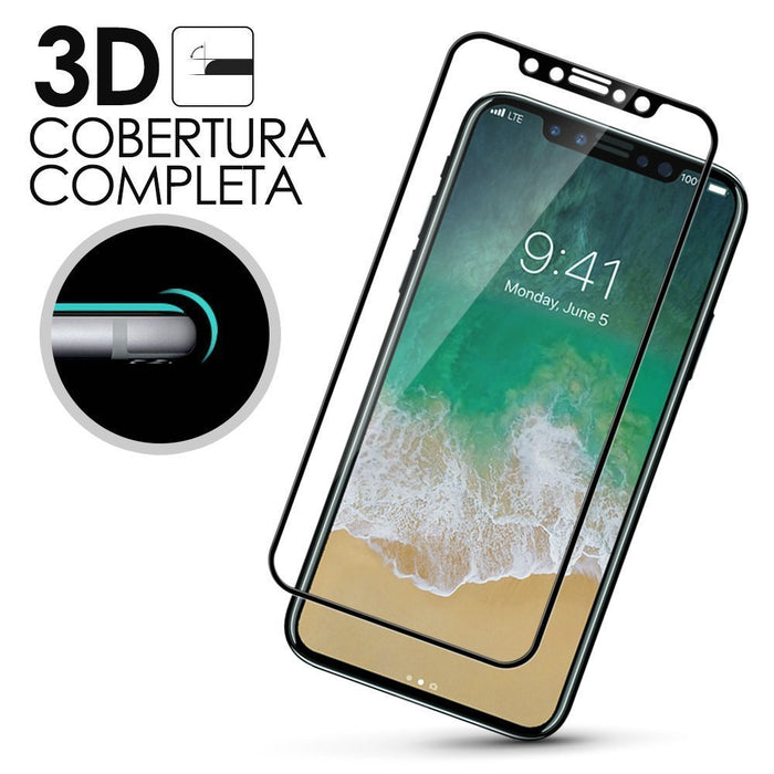 3D Oraniacza Ekranu do LG V30, Czarny, szkło hartowane folia ochronna, 3D / 4D / 5D