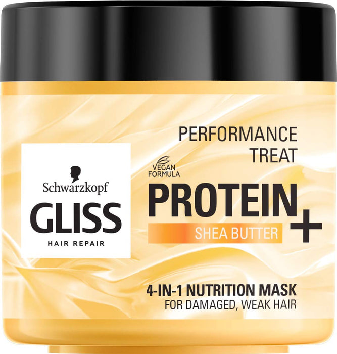 Schwarzkopf Gliss Protein+ Treat 4-in-1 Nutrition Mask maska do włosów Protein + Shea Butter odżywcza 400ml