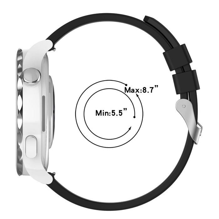 AISPORTS 5-pak kompatybilny z Samsung Galaxy Watch 4/4 klasyczny pasek silikonowy, 20 mm szybkie zwalnianie pasek do zegarka sportowa opaska na nadgarstek, pasek zastępczy do Galaxy Watch 3 41 mm/42 mm/Active 2 / Active
