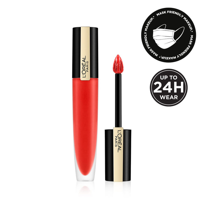 L'Oréal Paris Rouge Signature Lipstick Pomadka w płynie do ust, nie wysusza, nie kruszy się, 113 I Don't, 7 ml