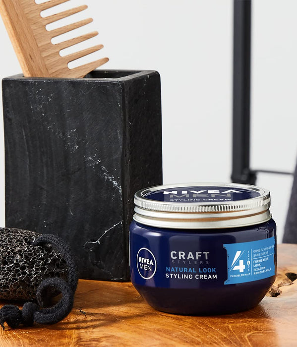 NIVEA Men Żel do włosów, żel do stylizacji, 150 ml tygiel, krem do stylizacji, naturalny wygląd