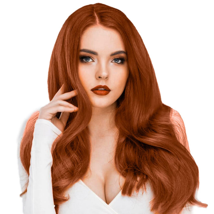 hair2heart 25 x 0,5 g przedłużki do włosów, gładkie - 30 cm - #130 miedziany czerwony
