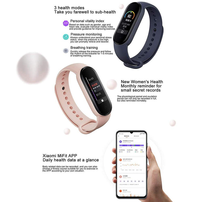 Xiaomi Mi Band 5 Activity Smart Bransoletka, monitory aktywności, czarny