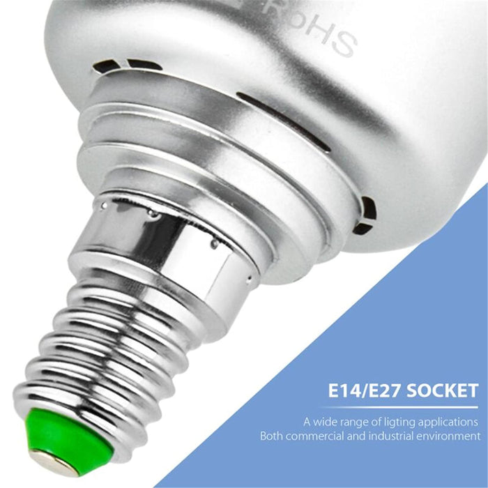 LED LIGHT LIGHT, 25W Household Aluminiowe części, E14 Light Corn Light, E27 Żarówka oszczędzająca energooszczędna,25w,E14 warm white light