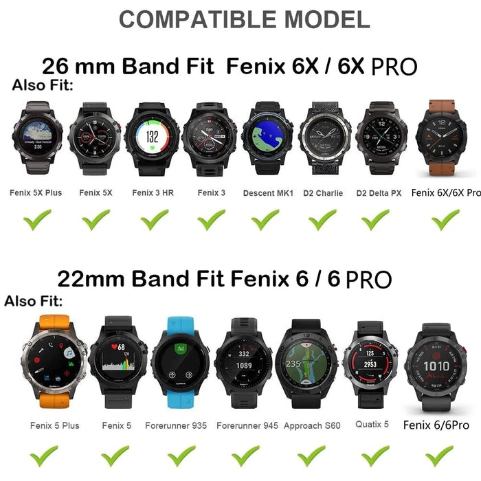 shuyao Pasek silikonowy do zegarka Garmin Fenix 6 6X Pro 5 5X Plus S60 935 MK2 EasyFit pasek na nadgarstek (kolor: ŻÓŁTY, rozmiar: Dla podejście S60 S62)