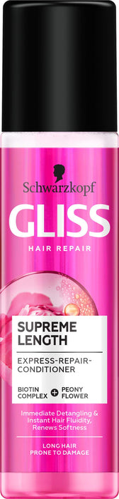 Schwarzkopf Gliss Supreme Length Express-Repair ekspresowa odżywka regeneracyjna do włosów długich i podatnych na zniszczenia 200ml