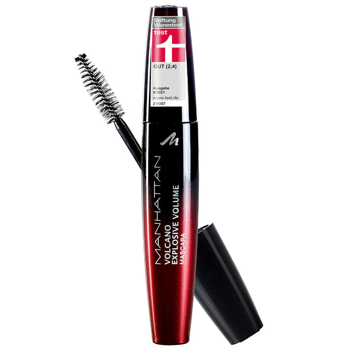 Manhattan Volcano Mascara, tusz do rzęs zapewnia niezrównaną objętość i maksymalną definicję koloru rzęs, kolor czarny 1010N, 1 x 10 ml