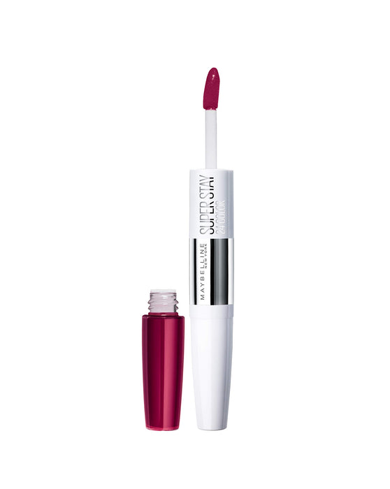 Maybelline New York Szminka do ust, Super Stay 24H, płynna i trwała, nr 830 Rich Ruby, 5g