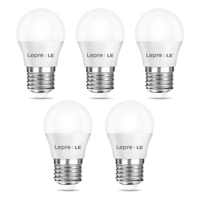 LE Żarówka LED E27, 3,8 W, 250 lumenów, 2700 kelwinów ciepła biel odpowiada żarówce 25 W, kąt świecenia 180°, opakowanie 5 sztuk