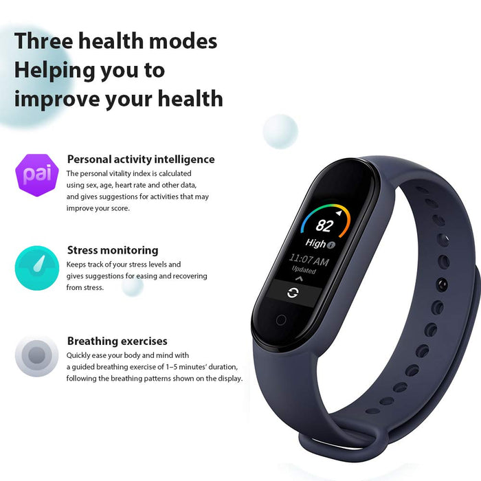 Xiaomi Mi Band 5 Activity Smart Bransoletka, monitory aktywności, czarny