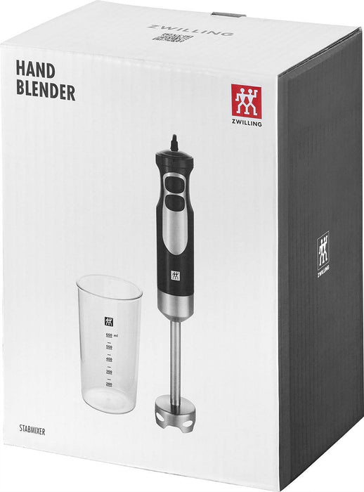 Zwilling 36420-011-0 Blender Ręczny, w Zestawie 600 Miarek, 550 W, Stal Nierdzewna 18/8, Stal Szlachetna / Czarny