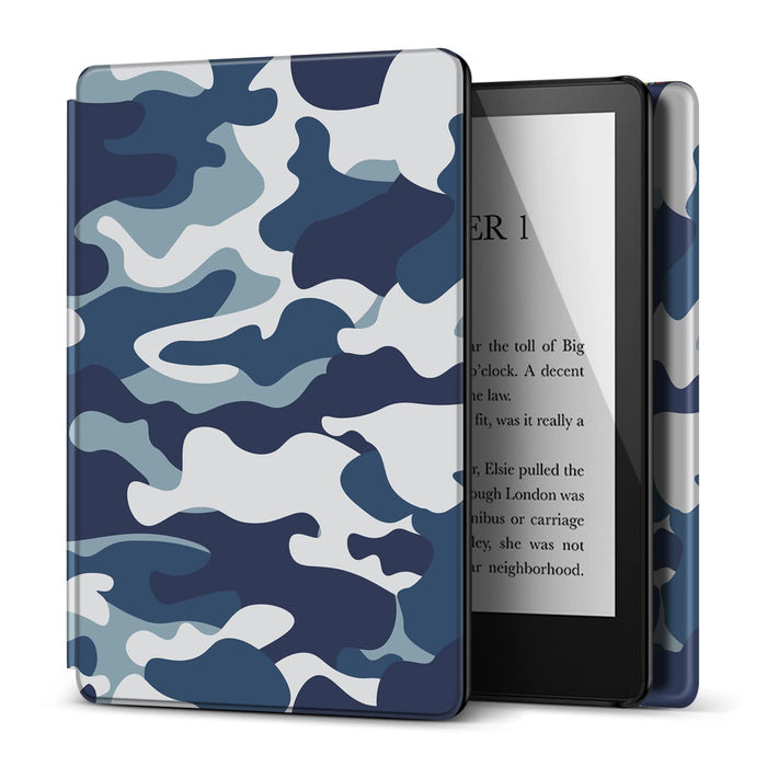 Etui ochronne TNP do Kindle Paperwhite 2021 6,8 cala 11 generacji/Kindle Paperwhite 2021 Signature Edition Signature Edition, etui i etui do czytników Kindle Paperwhite , kolor kamuflaż niebieski