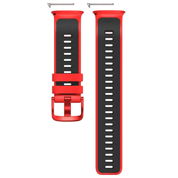 Silikonowy pasek Polar Vantage V2, S-L, czerwono-czarny