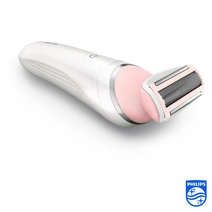 Golarka elektryczna Philips SatinShave Advanced - Ruchoma siateczka - Na mokro i na sucho - Wskaźnik poziomu akumulatora - Ergonomiczny uchwyt - 4 akcesoria - BRL140/00