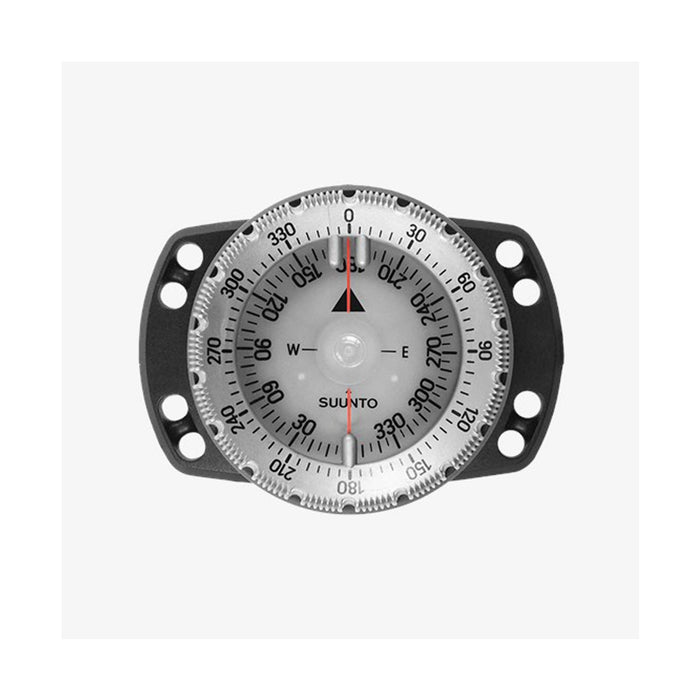 Suunto Unisex Dive Sk-8 Kompas Zanurzeniowy z Gumką, Czarny, 6.6 x 6.6 x 4.7 cm
