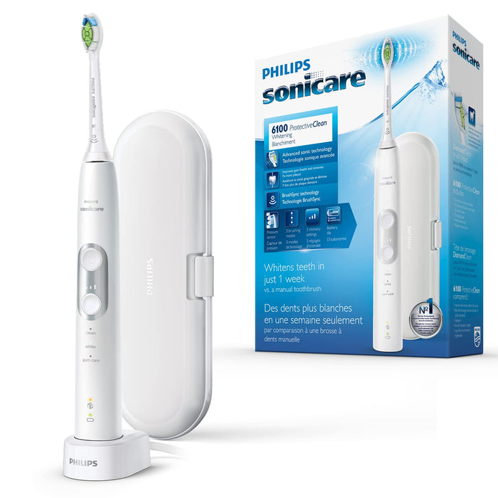 Philips Sonicare 6100 Elektryczna Sczoteczka do Zębów, Biały