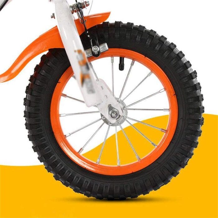 WJSW Rower dziecięcy, rower szosowy Freestyle dla dziewczynki chłopca - rowery dziecięce różne rozmiary (kolor: pomarańczowy, rozmiar: 18 cali)