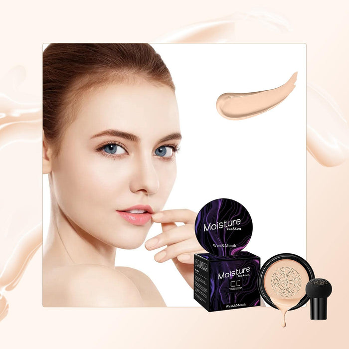 Mushroom Head Air Cushion CC Cream | Nawilżający podkład w kremie BB Pełne krycie | Nawilżający długi naturalny korektor, wodoodporny krem BB z pełną kontrolą oleju Ulapithi