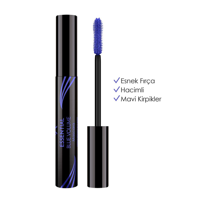 Golden Rose Essential Blue Volume Mascara pogrubiający niebieski tusz do rzęs