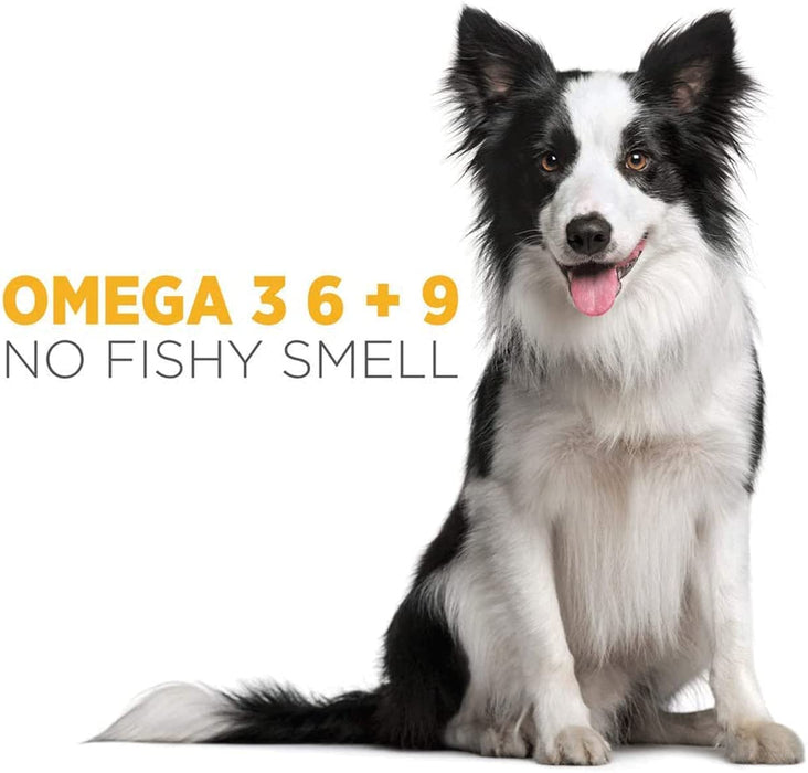 maxxidog – maxxiomega – zaawansowany olej omega 3, 6 i 9 dla psów z witaminami i biotyną, do skóry i błyszczącej sierści, płynny suplement diety 296 ml V