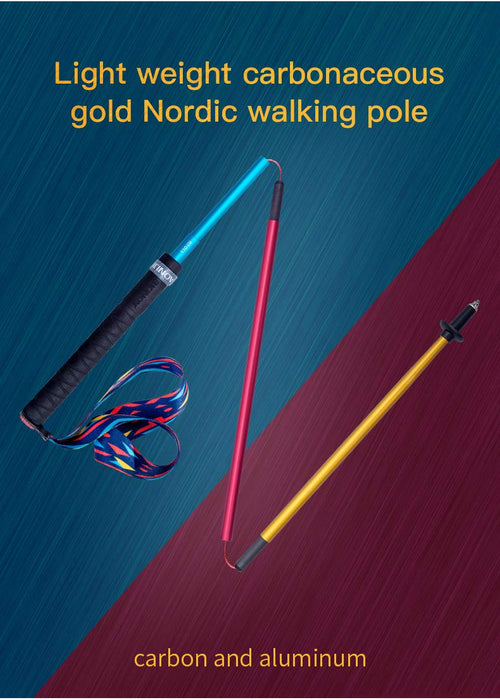 Kijki trekkingowe składane, lekkie, Aonijie aluminiowe kijki turystyczne, 130 cm regulowane, ultralekkie do chodzenia bieganie kijki wyślij 2 szt. para
