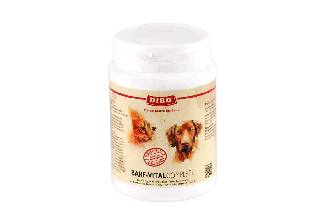 DIBO BARF-Vital-Complete, puszka 150 g, suplement diety jako zdrowe, naturalne odżywianie dla psów, karmy dla psów, BARF, B.A.R.F.