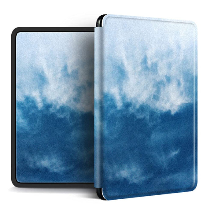 tymhrs Etui ochronne do Kindle Paperwhite 10Th Gen, 2018/Paperwhite przed 2018 / Kindle 10Th Gen 2019/Kindle 8Th Gen 2016 niebieska chmura wzór lekka silikonowa obudowa, Kindle 10Th 2019