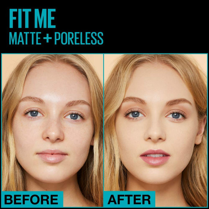 Maybelline Matowy Plus Poreless podkład Fit Me - naturalny beżowy