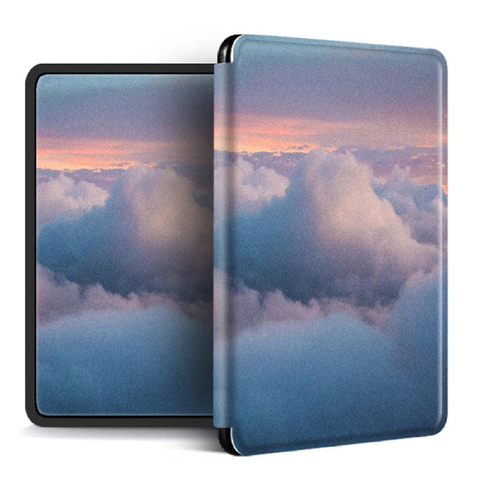 tymhrs Etui ochronne do Kindle Paperwhite 10Th Gen, 2018/Paperwhite przed 2018 / Kindle 10Th Gen 2019/Kindle 8Th Gen 2016 z automatycznym snem budzenie ładna chmura wzór silikonowa powłoka, Kindle 8Th 2016