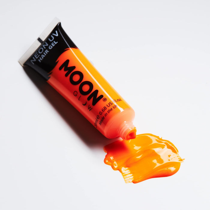 Moon Glow - Neonowy żel do włosów UV – zestaw 20 ml z 8 produktami – zrób sobie świecące kolce.
