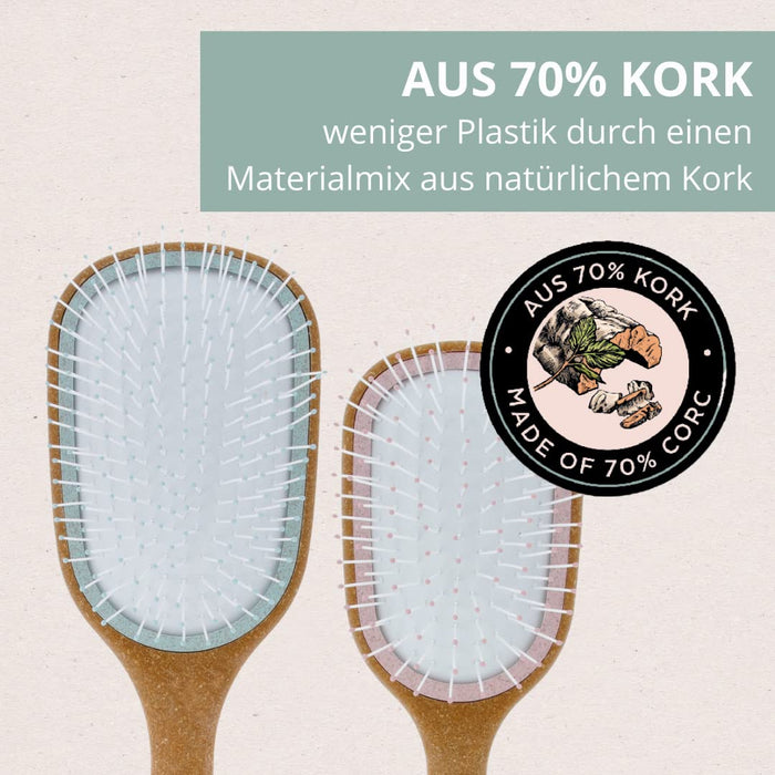 PARSA Beauty Nature Love Kork szczotka do włosów Wet & Dry Organic