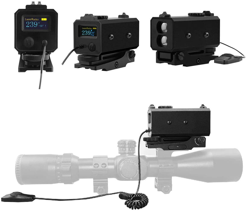 LifBetter Laserowy dalmierz golfowy, laserowy miernik odległości, narzędzie myśliwskie do pomiaru prędkości golfa, polowania i wędrówek