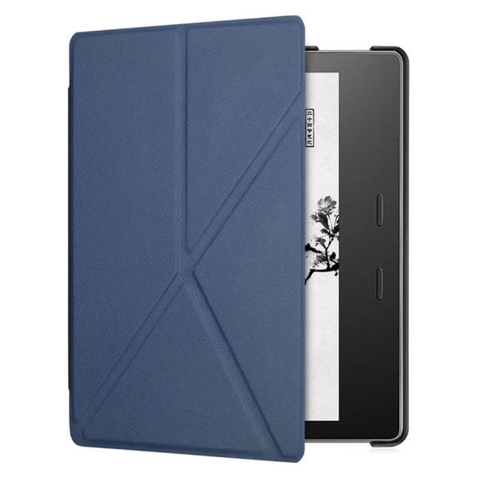 Etui origami do origami etui do Kindle Oasis 2019, skóra PU stojak pokrowiec do Kindle Oasis 3 magnetyczna składana powłoka ochronna prosty materiał PU wodoodporny prezent świąteczny praktyczny ze skóry PU