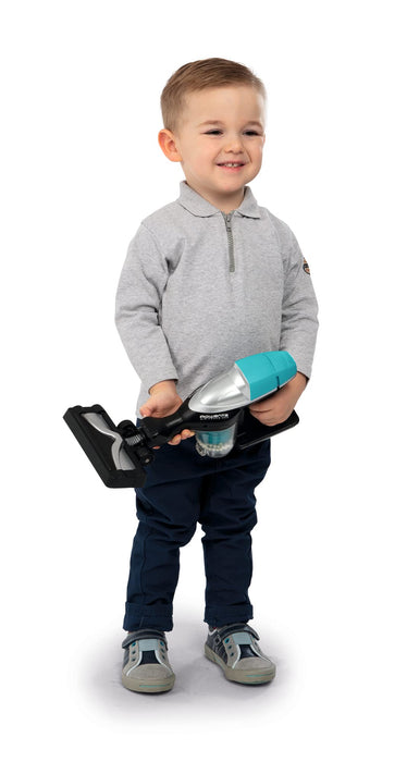 Smoby - Rowenta Air Force - odkurzacz z trzonkiem dla dzieci, wierny oryginałowi, odkurzacz 360°, odkurzacz do zabawy z lampą LED i dźwiękiem, dla dzieci od 3 lat