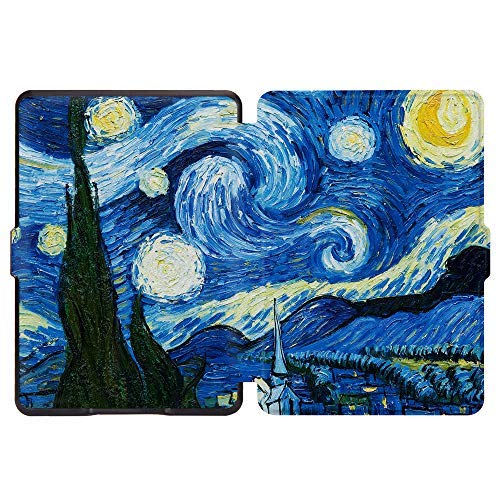 Huasiru Painting Case for Kindle Paperwhite, Starry Sky - fits All Paperwhite Generations Prior to 2018 (Will not fit All-New Paperwhite 10th Generation)