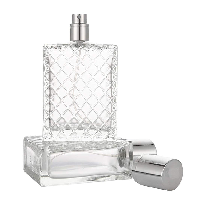 Enslz 100 ml 3,4 uncji wielokrotnego napełniania butelki z perfumami duży kosmetyczny rozpylacz drobnej mgły pusty porttabe przezroczysty szklany pojemnik na olejek eteryczny do podróży