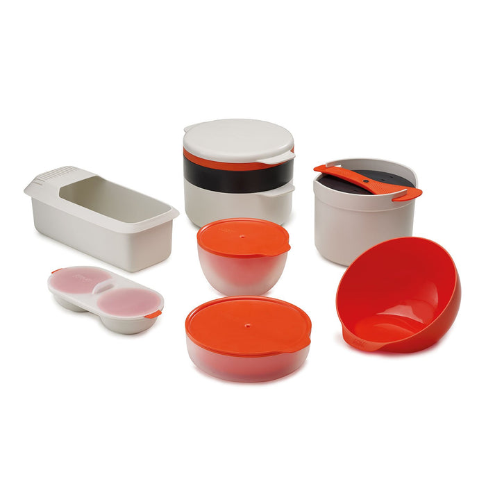 Joseph Joseph 45002 M-Cuisine kuchenka mikrofalowa ziarno, plastik, pomarańczowy/beżowy