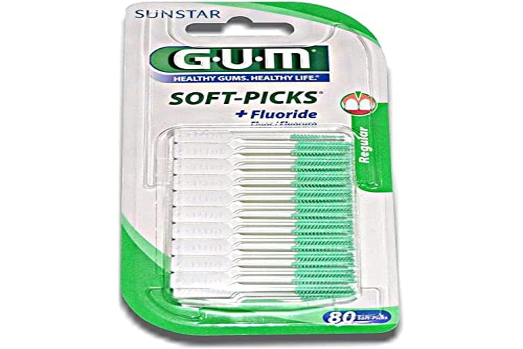 SunStar GUM SOFT-PICKS szczoteczki międzyzębowe, 80 sztuk, regularne