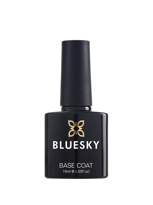 Bluesky Lakier do paznokci UV LED, rozpuszczalny lakier do paznokci – nie wycierać top coat i baza, 1 opakowanie (2 x 10 ml)